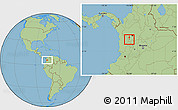 Savanna Style Location Map of Hispania