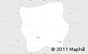 Silver Style Simple Map of Liborina