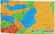 Political 3D Map of Puerto Berrio