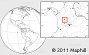 Blank Location Map of Rionegro