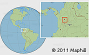 Savanna Style Location Map of Rionegro