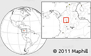 Blank Location Map of San Jose de la Montana