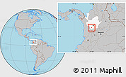 Gray Location Map of Tarso, highlighted parent region