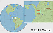 Savanna Style Location Map of Tarso