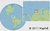 Savanna Style Location Map of Barranquilla  (Dist.Port., highlighted parent region