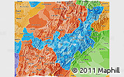 Political Shades 3D Map of Boyaca