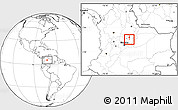 Blank Location Map of Jenesano