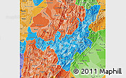 Political Shades Map of Boyaca