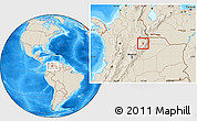Shaded Relief Location Map of Soata
