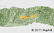 Savanna Style Panoramic Map of Manizales