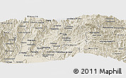 Shaded Relief Panoramic Map of Manizales