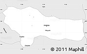 Silver Style Simple Map of Manizales