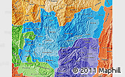 Political Shades Map of Caldas