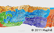 Political Shades Panoramic Map of Caldas