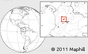 Blank Location Map of Samana