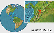 Satellite Location Map of Samana