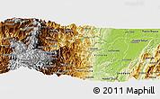 Physical Panoramic Map of Samana