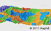 Political Panoramic Map of Samana