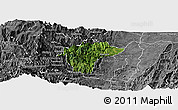 Satellite Panoramic Map of Samana, desaturated