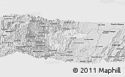 Silver Style Panoramic Map of Samana