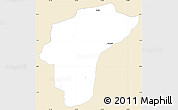 Classic Style Simple Map of Samana, single color outside