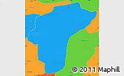 Political Simple Map of Samana