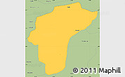 Savanna Style Simple Map of Samana