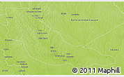 Physical 3D Map of Cartagena del Chaira