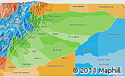 Political Shades 3D Map of Casanare