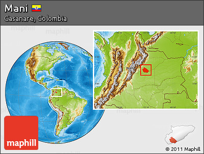 Physical Location Map of Mani