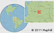 Savanna Style Location Map of Mani