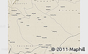 Shaded Relief Map of Mani