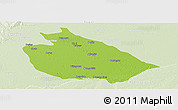 Physical Panoramic Map of Mani, lighten