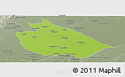 Physical Panoramic Map of Mani, semi-desaturated