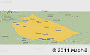 Savanna Style Panoramic Map of Mani