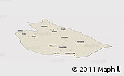 Shaded Relief Panoramic Map of Mani, cropped outside