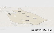Shaded Relief Panoramic Map of Mani, lighten