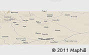 Shaded Relief Panoramic Map of Mani