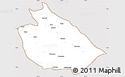 Classic Style Simple Map of Mani, cropped outside