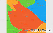 Political Simple Map of Mani