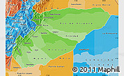 Political Shades Map of Casanare