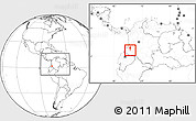 Blank Location Map of Almaguer, within the entire country