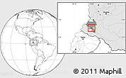 Blank Location Map of Almaguer, highlighted country, highlighted parent region