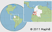 Savanna Style Location Map of Almaguer, highlighted country, highlighted parent region, within the entire country
