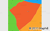 Political Simple Map of Almaguer