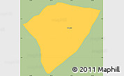 Savanna Style Simple Map of Almaguer, single color outside