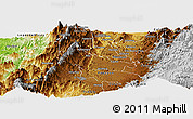 Physical Panoramic Map of Cajibio