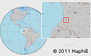 Gray Location Map of Caldono