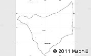 Blank Simple Map of Caldono, cropped outside