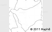 Blank Simple Map of Caldono, no labels